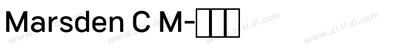 Marsden C M字体转换